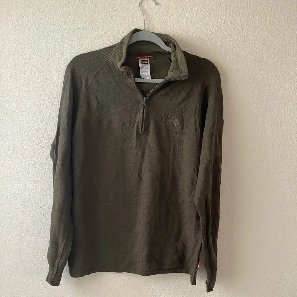The north face‎ wool blend half zip sweater